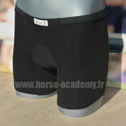 Boxer short designed for riders - black